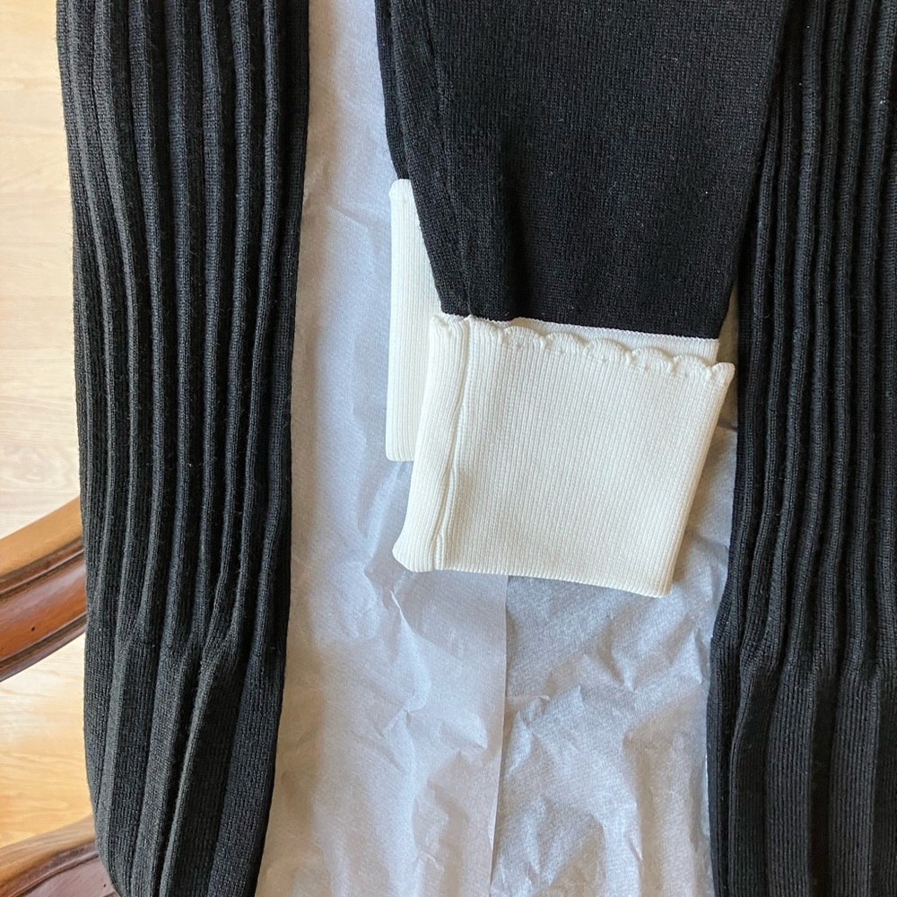 Tory Burch black and white knit dress - Picture 7 of 10